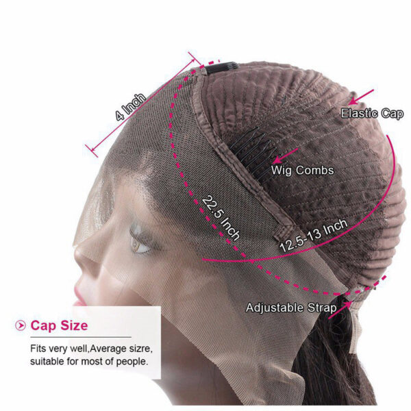 Ombre Lace Front Human Hair Wigs Remy Colorful - Image 4