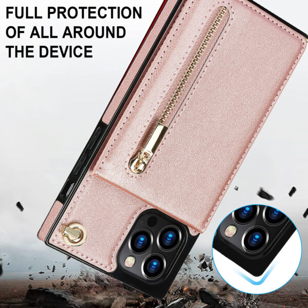 Mobile Phone Case Leather Case Messenger Protective Cover - Image 6