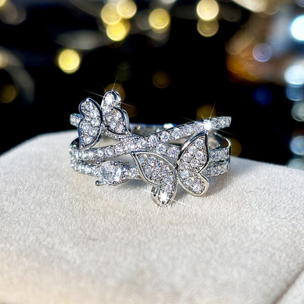 Butterfly Multi-layer Design Ring Sweet - Image 2