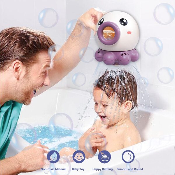 Octopus Fountain Bath Toy Water Jet Rotating Shower Bathroom Toy Summer Water Toys Sprinkler Beach Toys Kids Water Toys - Image 4