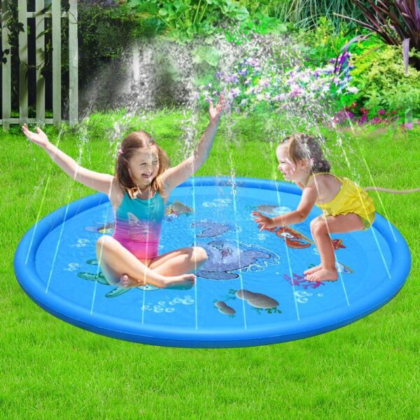 Durable Children's Water Spray Pool Mat Splash Sprinkle Play Pad Mat - Image 2