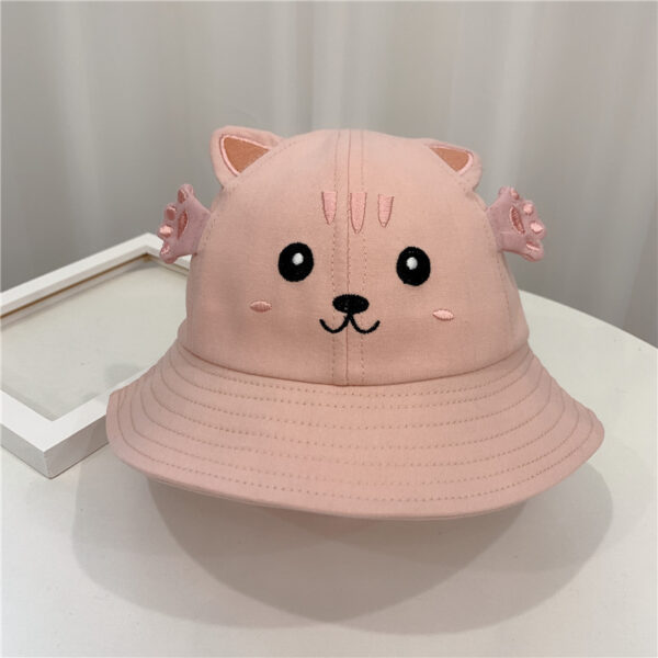 New Products Kitten And Frog Sun Hat Small Pot Hat Baby Hat - Image 3