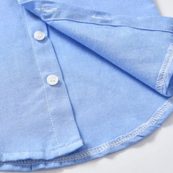 Boys Gentleman Bib Pant Suit Long Sleeve Bow Tie - Image 7