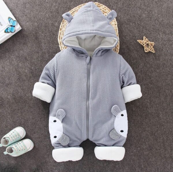 Autumn Winter Coat Jumpsuit Baby Clothing Newborn Snowsuit Boy Warm Romper Down Cotton Jackets Girl Snow clothes Bodysuit - Image 3