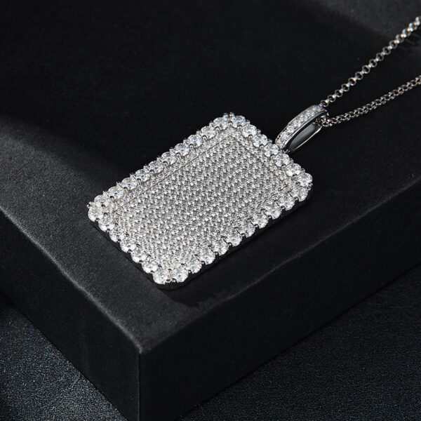 European And American Hip Hop Style Full Diamond Necklace - Image 4