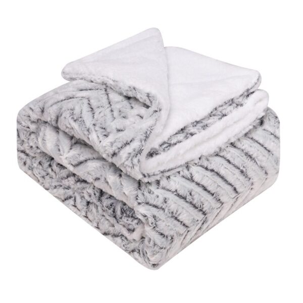 Thickened Flannel Lamb Wool Composite Double Blanket Leisure Blanket Gift Blanket - Image 9