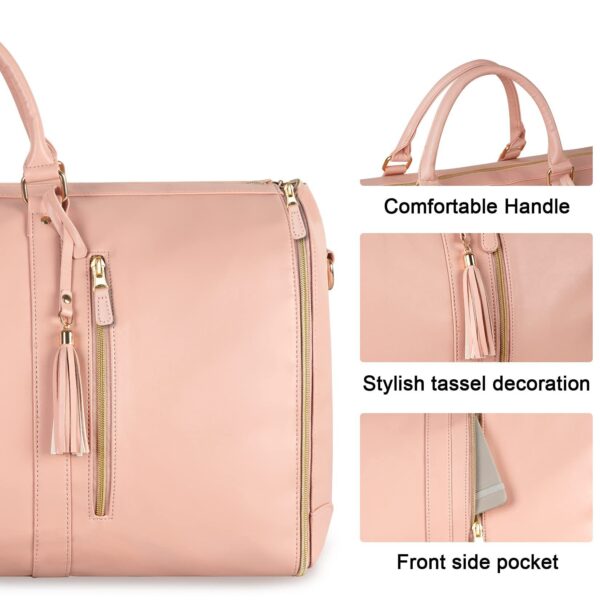 Large Capacity Travel Duffle Bag Women's Handbag Folding Suit Bag Waterproof Clothes Totes - Image 10