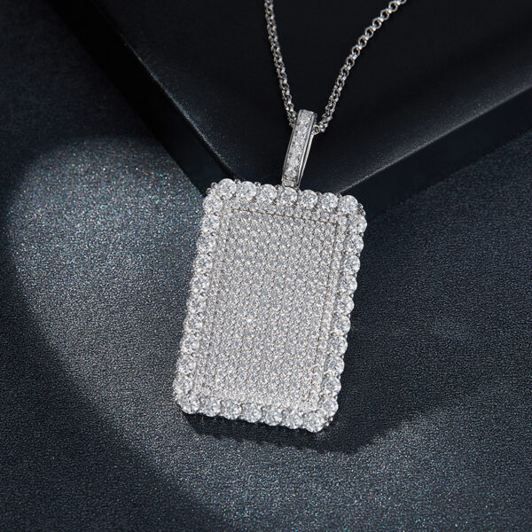 European And American Hip Hop Style Full Diamond Necklace - Image 3