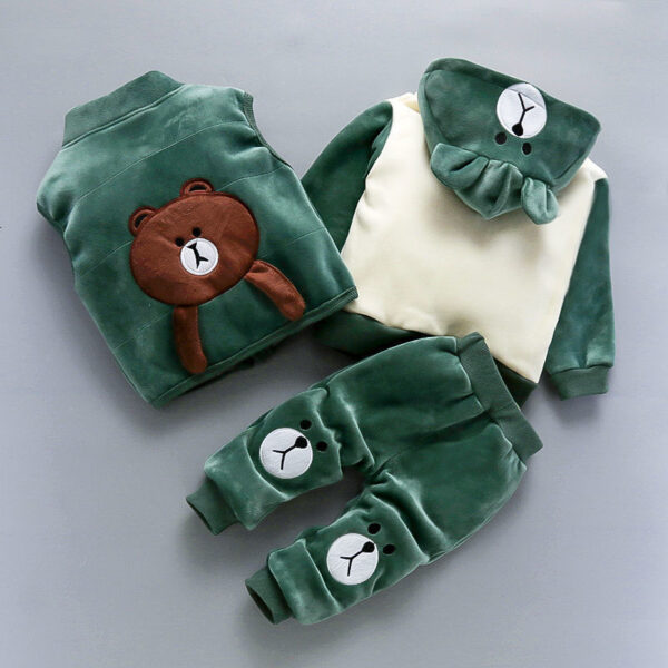 Three-piece Set Of Baby Clothes For Children And Children - Image 4