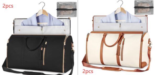 Large Capacity Travel Duffle Bag Women's Handbag Folding Suit Bag Waterproof Clothes Totes - Image 8