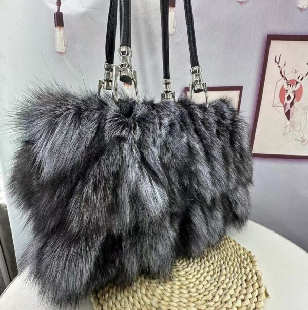 Korean-style Fox Fur Bag - A Classy Touch for Every Occasion - Image 6