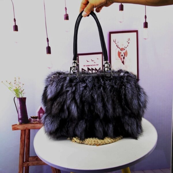 Korean-style Fox Fur Bag - A Classy Touch for Every Occasion - Image 5