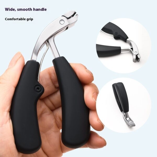 Anti-splash Bevel Elbow Nail Clippers Large Opening Secondary Blade Nail Clippers Pruning