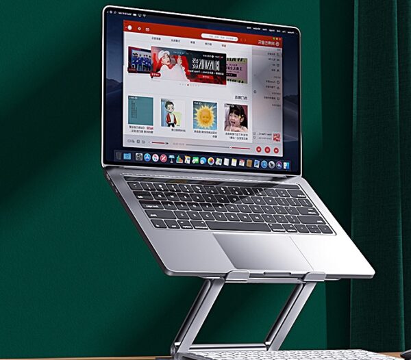 Compatible with Apple, Adjustable Foldable Laptop Stand Non-Slip Desktop Notebook Holder Office Universal Laptop Holder For Macbook Pro Air IPad Switch - Image 6