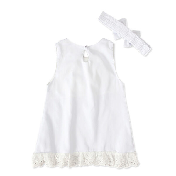 Girls baby sleeveless bow skirt - Image 3