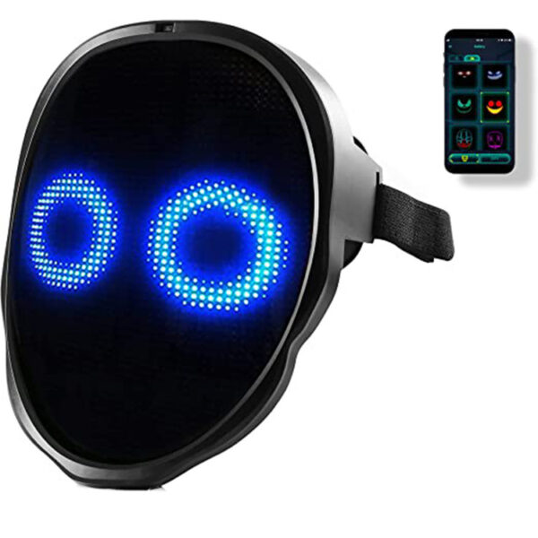Halloween Face Masks Full Color LED Luminous Mask Face Changing Mask Party Bar Props - Image 5