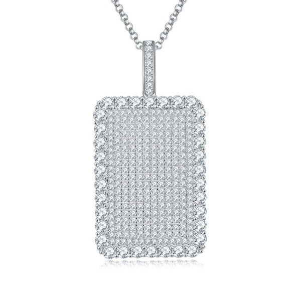 European And American Hip Hop Style Full Diamond Necklace - Image 5