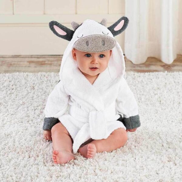 Cartoon Cute Animal Modeling Baby Bath Towels Baby Bathrobes Cotton Children's Bathrobes Baby Hooded - Image 4