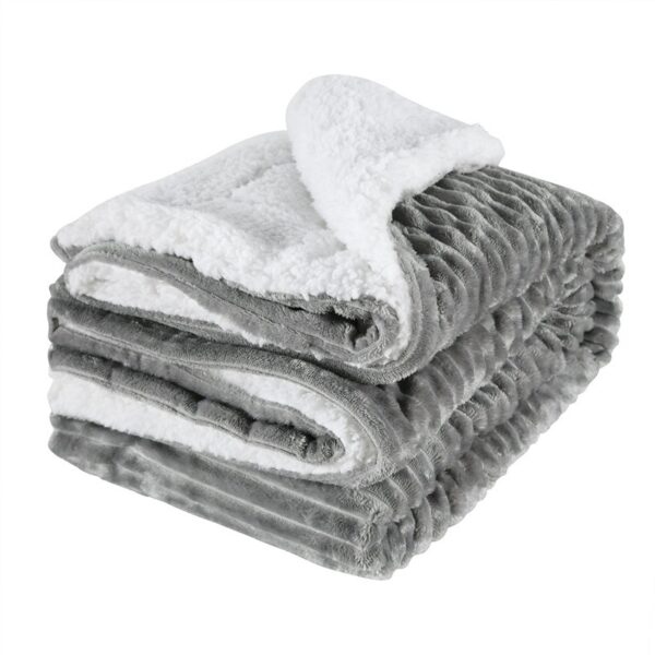 Thickened Flannel Lamb Wool Composite Double Blanket Leisure Blanket Gift Blanket - Image 3