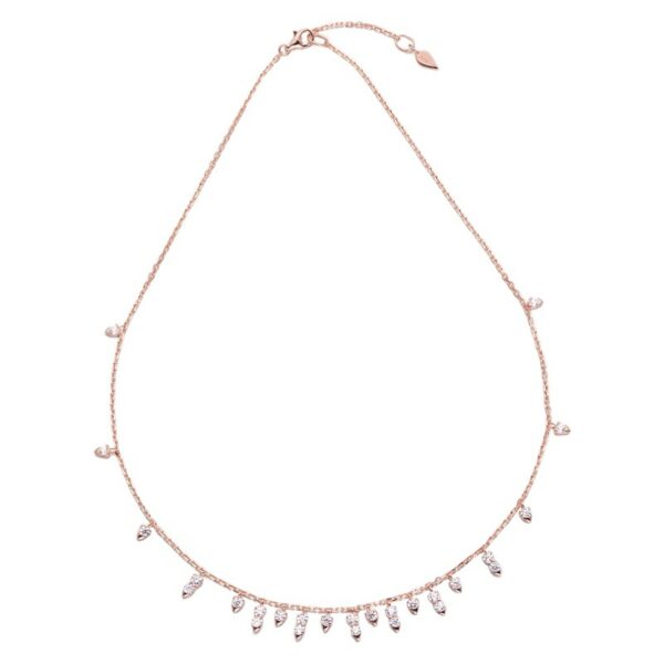 Fashion Tassel High Carbon Diamond Women's Necklace - Image 2