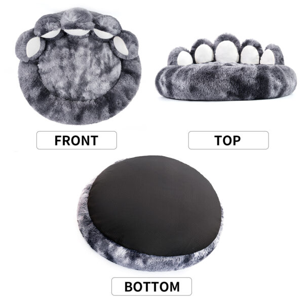 Cute Dog Bear Paw Shape Dog Bed, Dog Beds & Furniture For Small And Medium Dogs, Cozy Plush Cute Cat Beds For Indoor Cats - Image 7