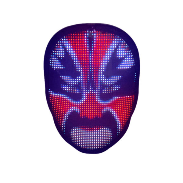 Halloween Face Masks Full Color LED Luminous Mask Face Changing Mask Party Bar Props - Image 4