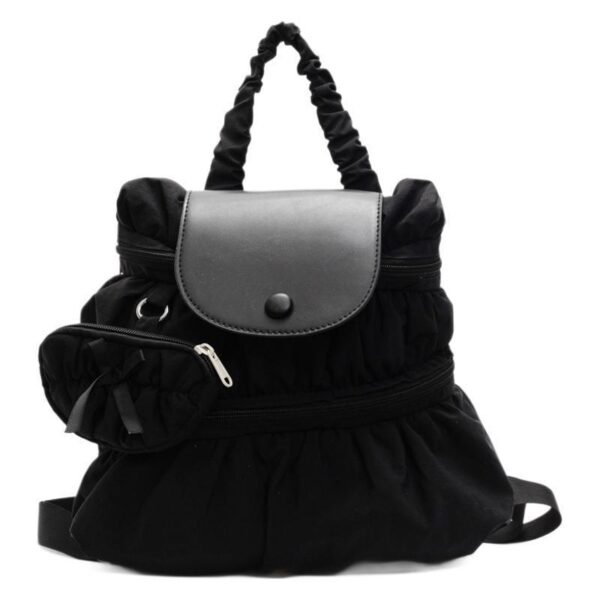 Women's Fashionable Pleated Backpack - Image 9