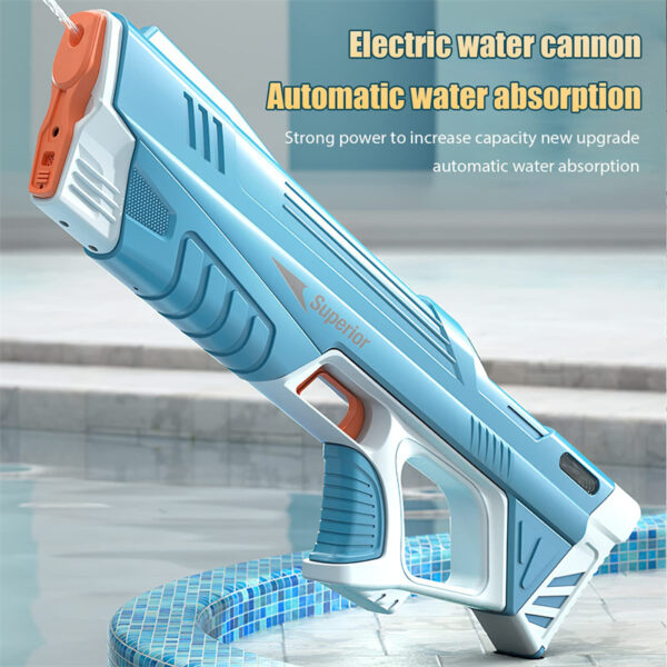 Summer Full Automatic Electric Water Gun Toy Induction Water Absorbing High-Tech Burst Water Gun Beach Outdoor Water Fight Toys