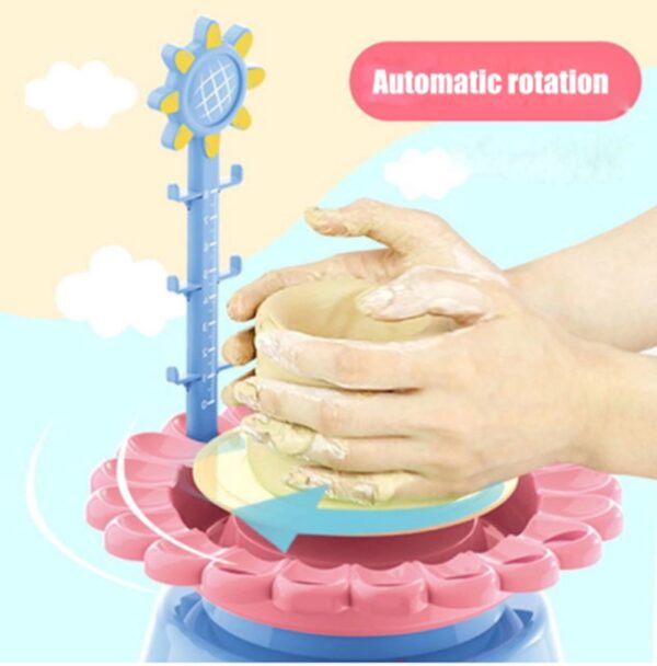 Electric Pottery Drawing Machine Clay Toy Diy Set - Image 4