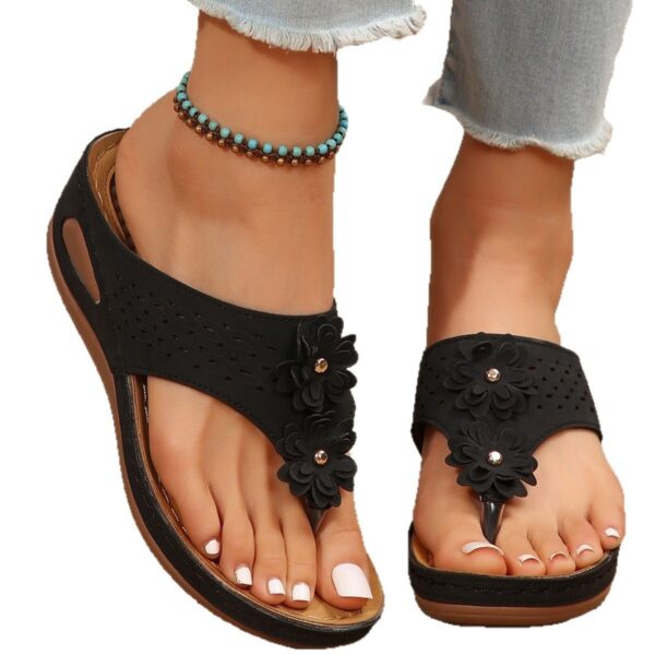 Flip-Flops Casual Wedge Platform Beach Shoes - Image 3