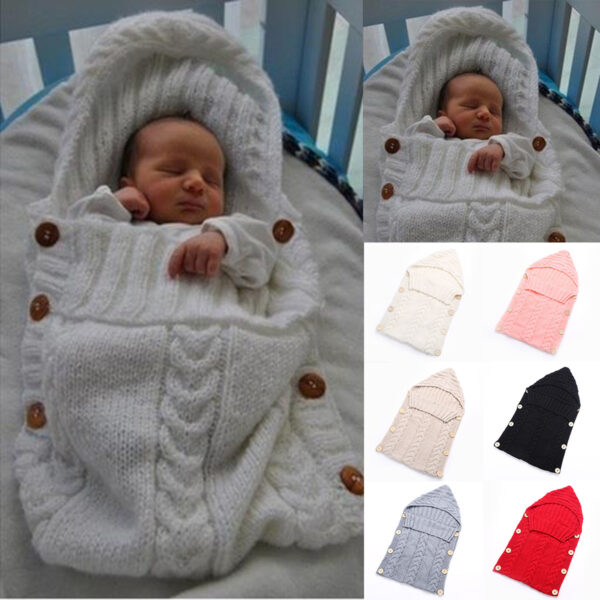 Knitted Baby Sleeping Bag - Image 2