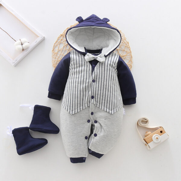 Baby onesies baby clothes autumn and winter thickening - Image 5