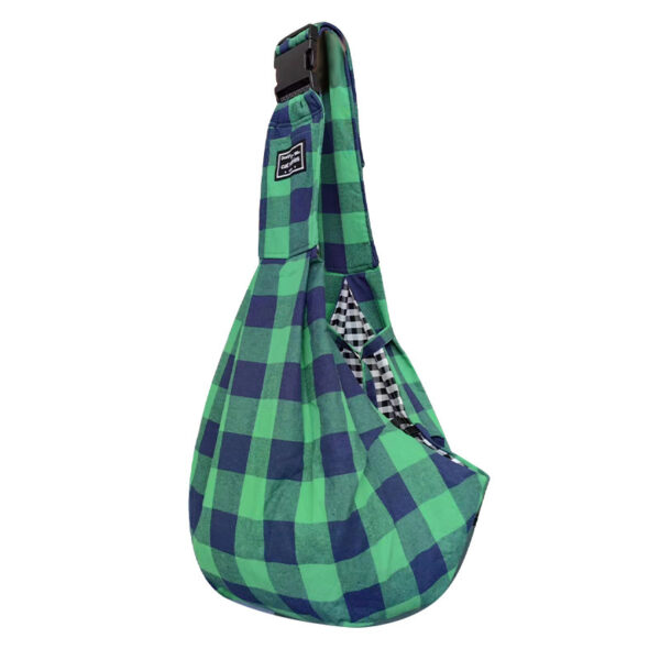 Pet Supplies Red And Black Plaid Shoulder Strap Adjustable Buckle Single-shoulder Bag - Image 4