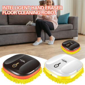 Smart robot vacuum cleaner sweeping the floor