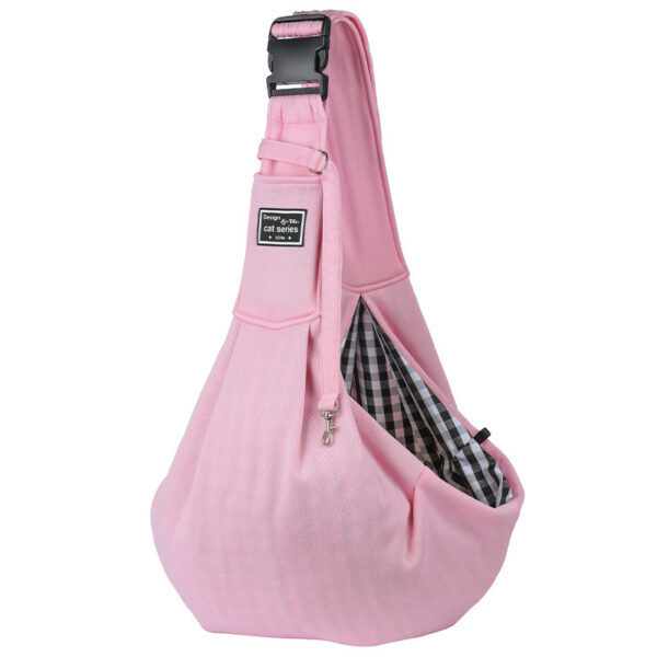 Pet Supplies Red And Black Plaid Shoulder Strap Adjustable Buckle Single-shoulder Bag - Image 8