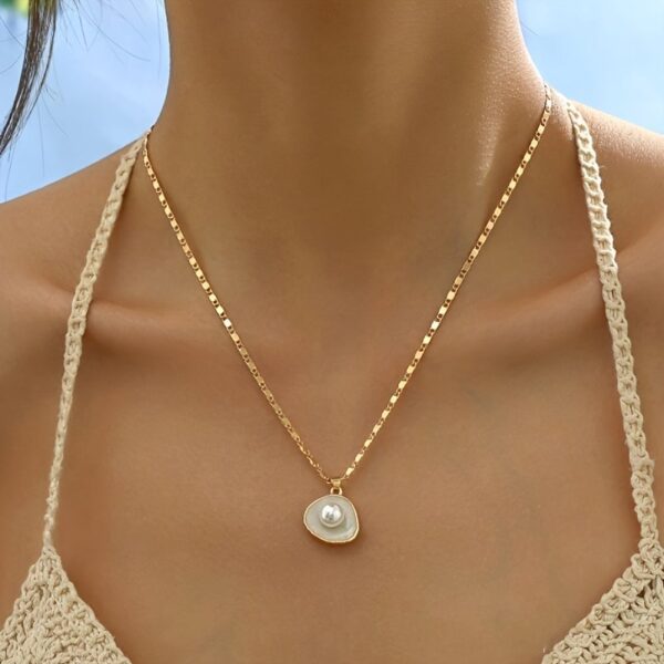 Baroque Pearl Pendant Necklace For Women Pearl Gold Pendant Necklace For Women Vintage Pearl Jewelry