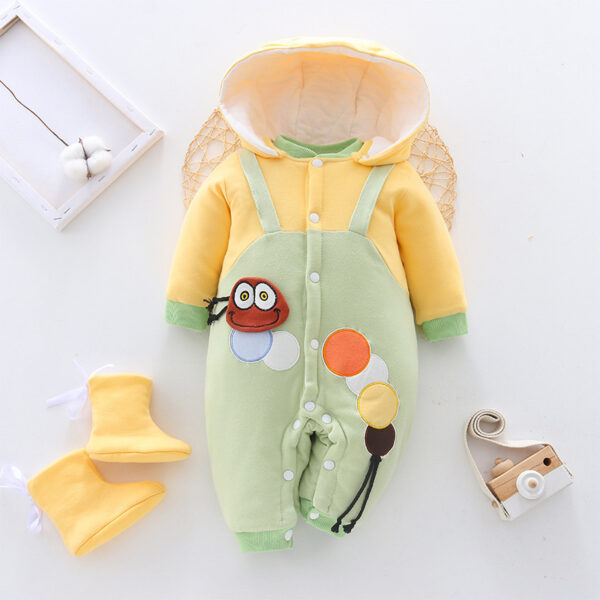 Baby onesies baby clothes autumn and winter thickening - Image 7