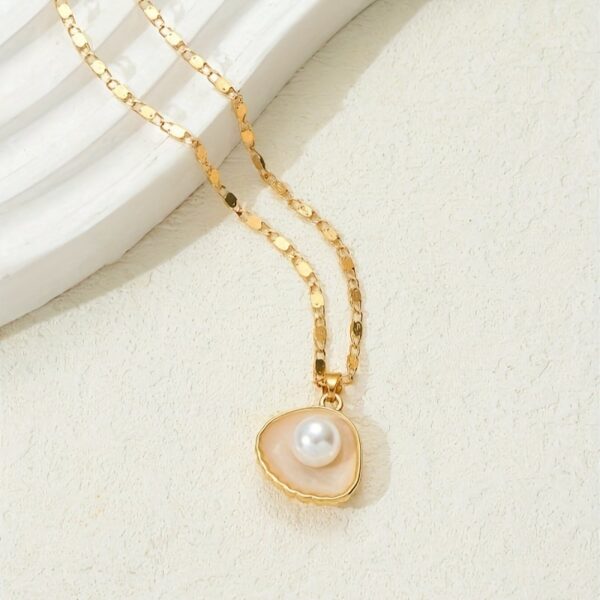 Baroque Pearl Pendant Necklace For Women Pearl Gold Pendant Necklace For Women Vintage Pearl Jewelry - Image 5