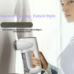 Adsorption Steam Portable Handheld Garment Steamer in action removing wrinkles