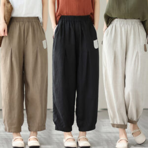 Loose Large Size Slimming High Waist Pants for Women
