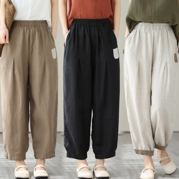 Loose Large Size Slimming High Waist Pants for Women