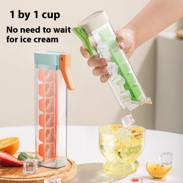 Ice Cube Mold Household Ice Maker Food Grade Press Ice Tray Ice Cube Maker Ice Tray Mold With Storage Box Kitchen Gadget - Image 7