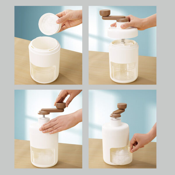 Kitchen Hand Block Shaving Machine Household Small Ice Maker Slush Machine Ice Breaking Artifact Soft Ice Ice Crusher Stall - Image 4