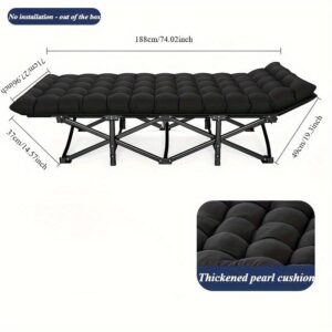 heavy duty foldable camp cot with storage bag