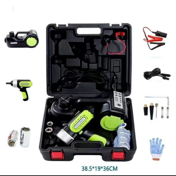 Electric Hydraulic Jack 12v Car Tire Changing Artifact Intelligent Air  Wrench Set - Image 6